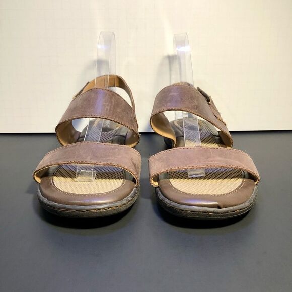 Womens BOC Born Concept Brown Leather Slingback Sandals / Size 8M - Picture 3 of 9